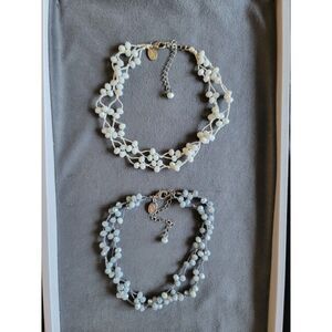 2 Beaded KGP Choker Style Necklaces
